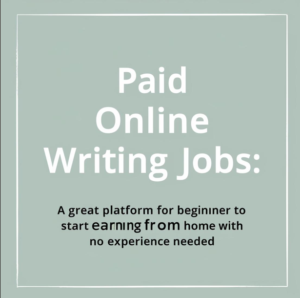 Online Writing Jobs For Beginners No Experience